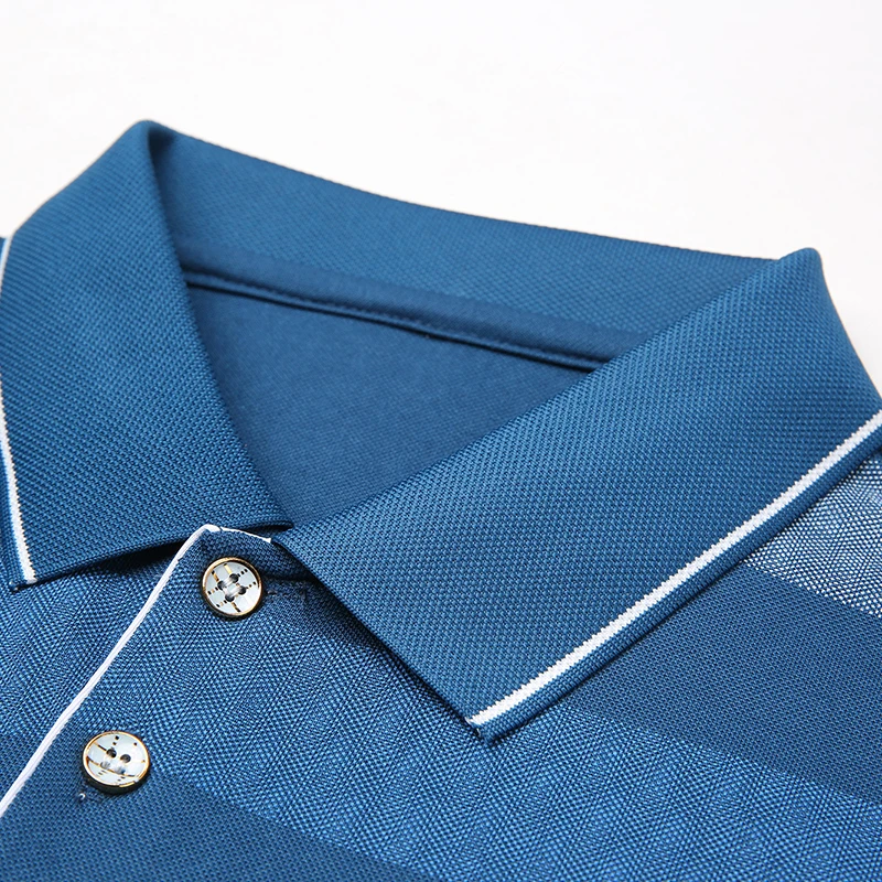 2022 top quality summer hot sale brand designer pure striped mens polo shirts cotton short sleeves casual tops fashion men free global shipping