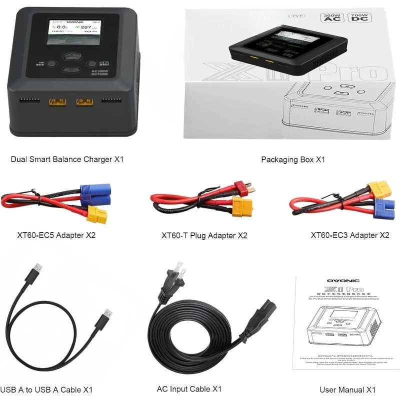 Ovonic X1 Pro Dual Lipo Battery Balance Charger