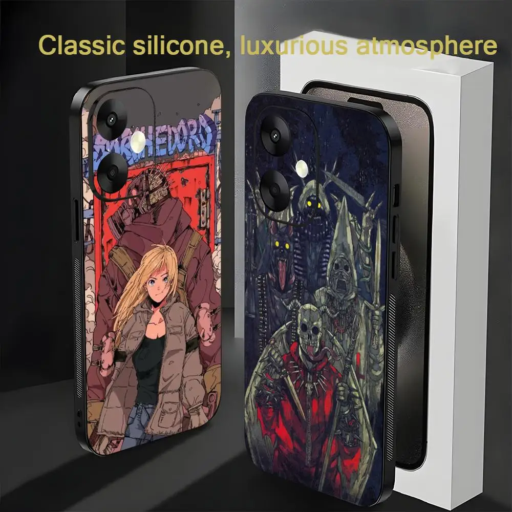 Фото Dorohedoro risu nikaido Горячий чехол для телефона для Xiaomi Redmi 14C 13C 12C Note14 13 12 11 10 Pro Plus S Мягкий черный чехол для телефона №1