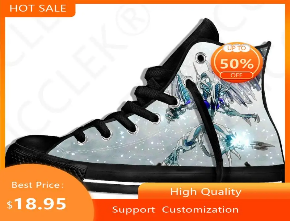 

Hot Anime Yu-Gi-Oh! Woman Man Breathable Lightweight Sneakers Casual Board Shoes High Quality High Help Canvas Shoes Board Shoes