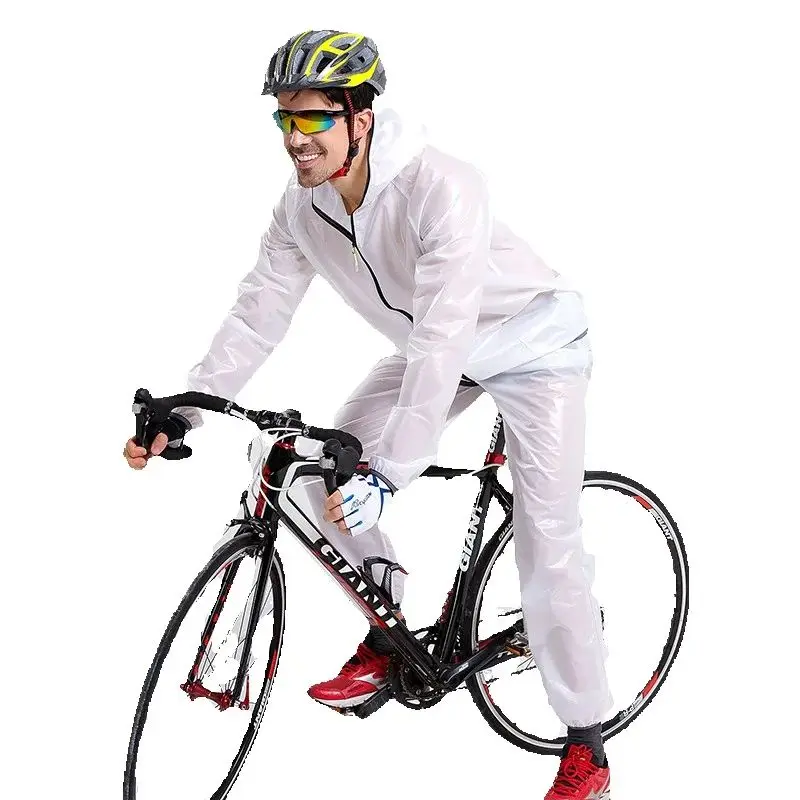 НОВЫЙ водонепроницаемый тонкий велосипедный плащ куртка ветрозащитный комплект