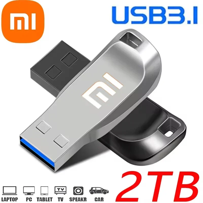 Xiaomi 2TB USB 3.0 Pen Drive 1TB 512GB Высокоскоростной металлический SSD Pendrive Cle Портативный U-диск