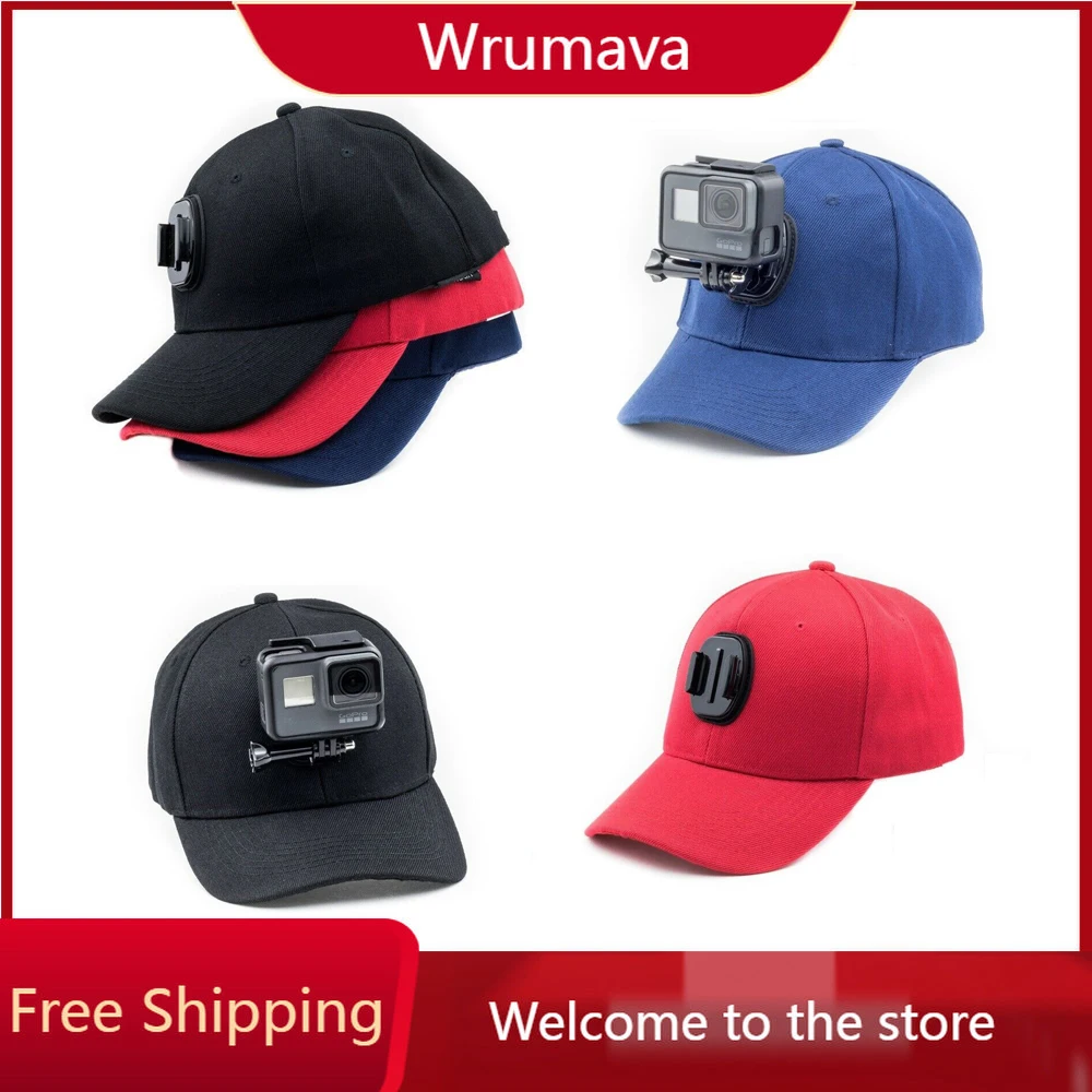 for Go Pro Accessories Canvas Baseball Hat Cap J-Hook Buckle Mount Screw for GoPro HERO 11/10/9/8/7/6/5/4 DJI Action 3 2 Camera