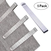 5pcs hemming clips stainless steel sewing clips measurement ruler pinning pins marking sewing project quilting tool supplies