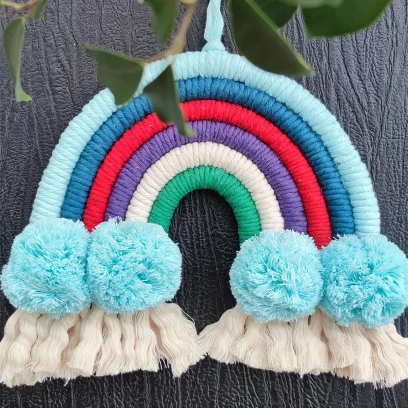 

Handwoven Tapestry Tassel Rainbow Decoration Home Living Room Bedroom Hanging Children's Room Wall Hanging Accessories
