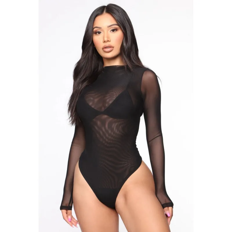 

Fun Lingerie Jumpsuit Mesh Sexy Perspective Ultra-thin Sexy Plus Size Lingerie Erotiic Underwear Woman Sexy Accessories