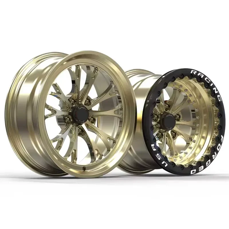 Фото Колесные диски Vitesse Beadlock Weld Racing 18x5 15x10, 5x114.3 5x120 5x115, с индивидуальной отделкой под золото, для Mustang Charger Drag №2