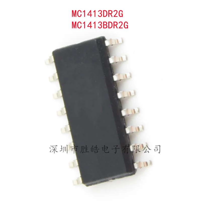 (10PCS)  NEW  MC1413DR2G   MC1413DG  /  MC1413BDR2G  MC1413BDR  SOP-16   Integrated Circuit