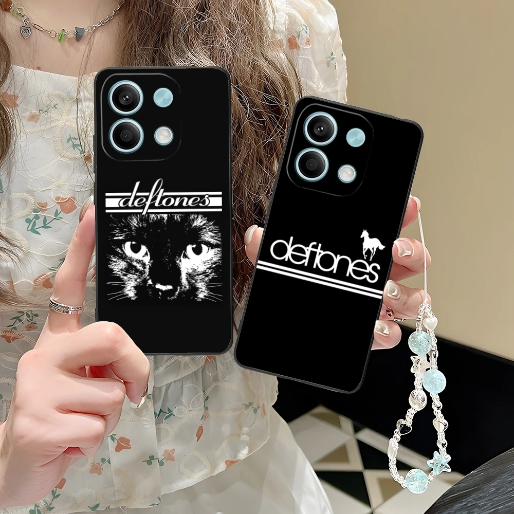 Fashion D-Deftones Mobile Cell Phone Case for Xiaomi POCO M6 M5 M4 M3 X6 X5 X4 X3 F6 F5 F4 F3 F2 C40 Pro GT 5G Black Cover Shell