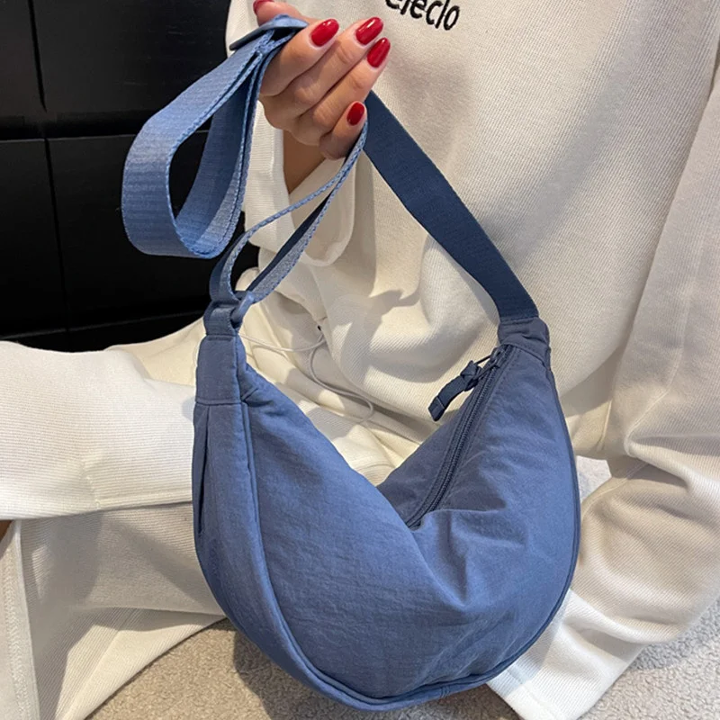 Повседневная нейлоновая сумка-хобо для женщин, дизайнерские сумки на плечо, вместительный тоут, Женская дорожная сумка-шоппер, женские коше...