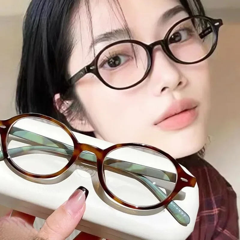 Женские винтажные ретро-очки Y2K брендовые очки для чтения компьютера с защитой от