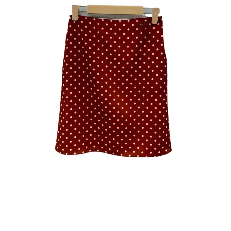 Женский комплект из юбки и рубашки двух предметов красного цвета летняя одежда