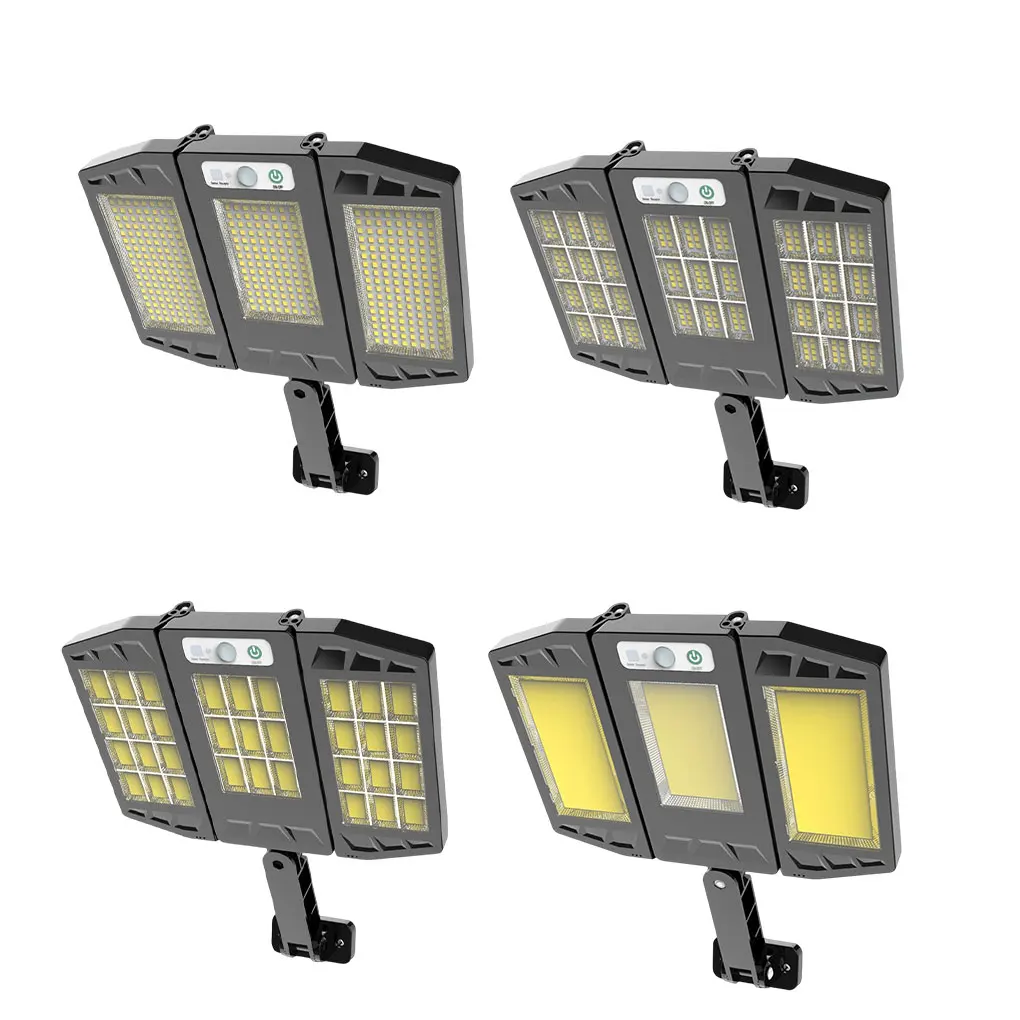 

Wall Light Solar Rechargeable Outdoor Motions Sensor Lamp Lighting Folding