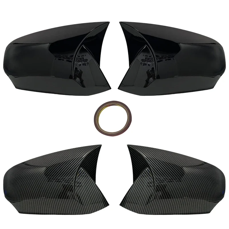 2 шт. зеркальные крышки чехол заднего вида черный глянец для Renault Fluance için 2010-2016