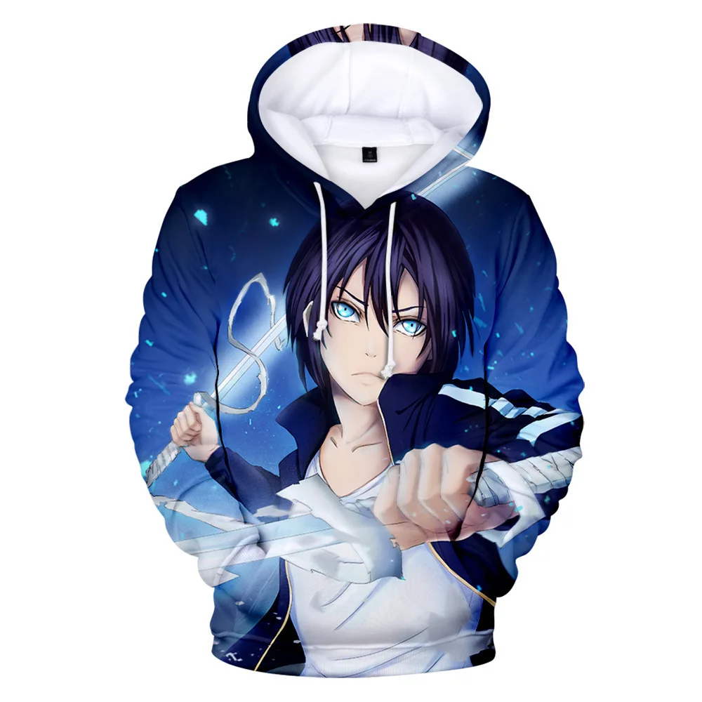 

Толстовки с рисунком аниме Noragami, пуловер с 3D принтом, Свитшот YATO Yukine Iki Hiyori, спортивный костюм с фигурками правового сражения, Повседневная В...