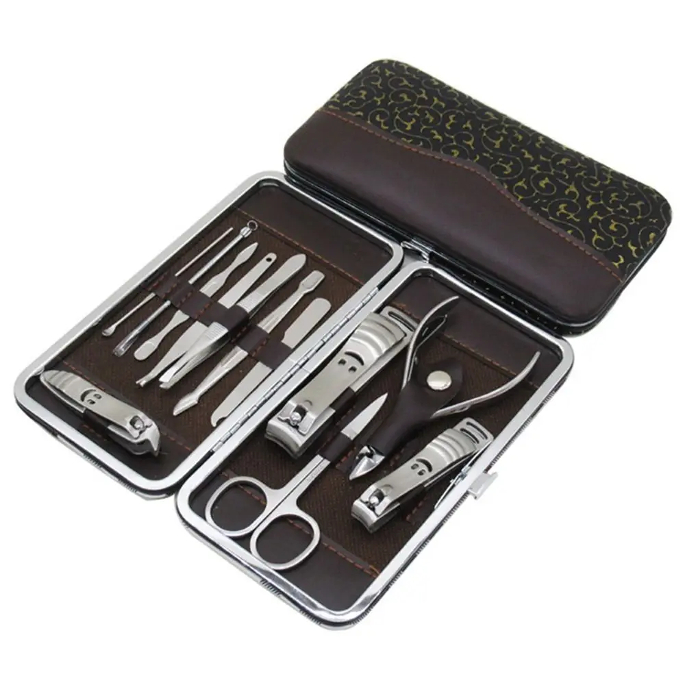 

Инструменты для ногтей Триммер ножницы пинцет Пинцет для ухода за ногтями машинка для стрижки ногтей набор из нержавеющей стали для маникюра и педикюра 12 шт. набор для ухода за ногтями