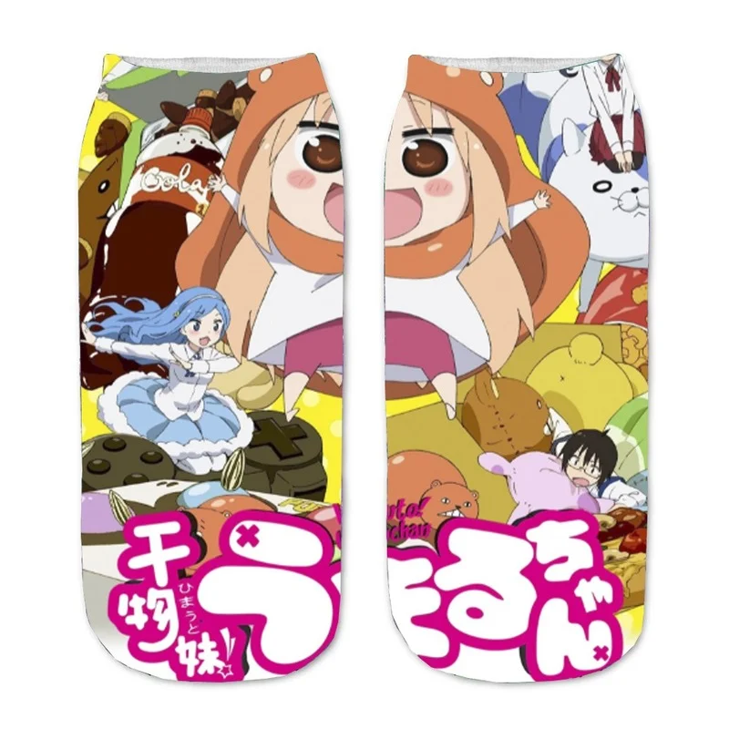 Cartoon Anime Socks Himouto Umaru-chan with Print Thin Women Sock Short Colorful Cotton Sox Japanese Soft Cute Spring Summer images - 6
