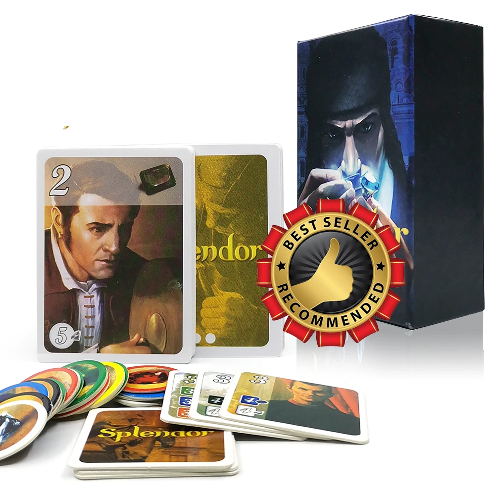 

Splendor Spanish Board Game full English version Investment & Financing Family playing cards game