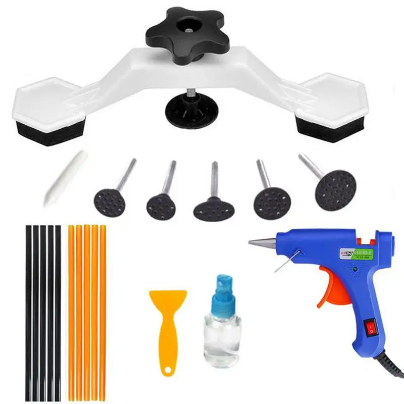 

Auto Body Repair Tool Kit Car Dent Puller Set Paint-less Repair Tools Kit Suction Cup Puller Set Dent Remover Car Dent Puller