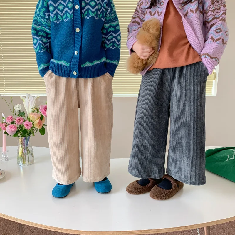 Детские брюки MILANCEL новые осенние с мультяшным тигром для девочек повседневные