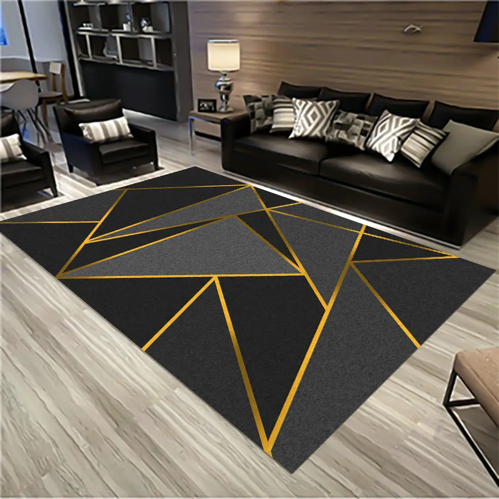 

Nordic Simple Light Luxury Style Luxury Bedroom Decoration Living Room Coffee Table Sofa Carpet Big Area Rug Non-skid Home Mat
