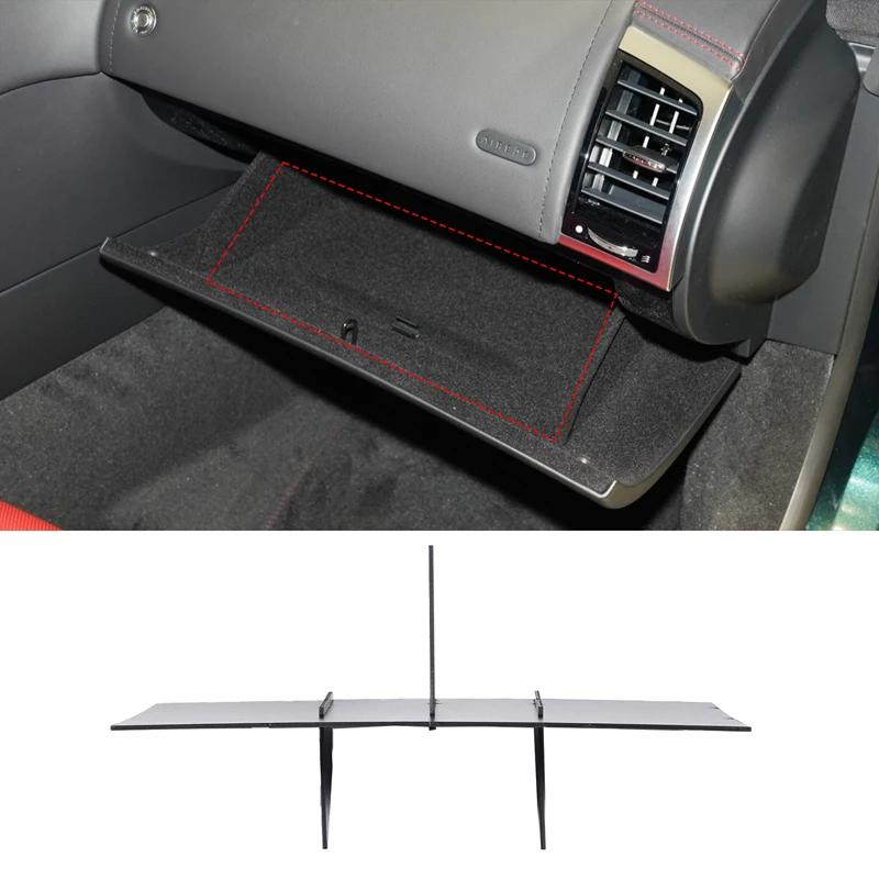

For 2013-2023 Jaguar F-TYPE ABS black car styling Car Glove Box Dividers storage box finishing accessories car interior parts