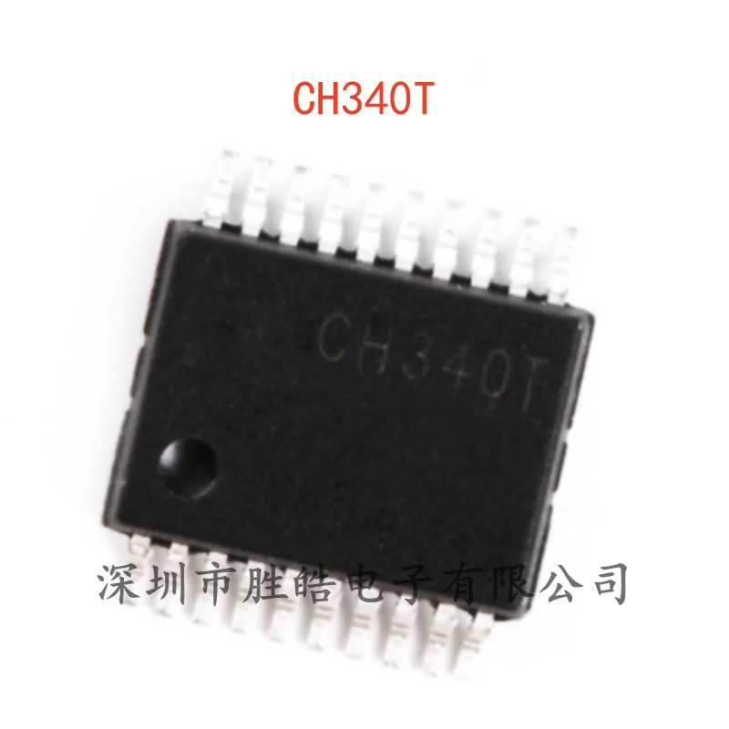 

(10PCS) NEW CH340T CH340 USB To Serial Port USB Bus Adapter Chip SSOP-20 CH340T Integrated Circuit