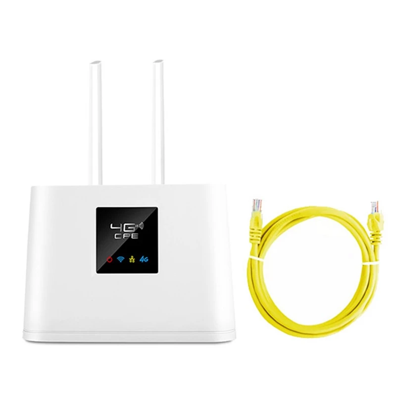 

Беспроводной роутер 4G, Wi-Fi роутер 4G, 150 Мбит/с, 2 антенны, Встроенный слот для SIM-карты, до 20 пользователей (вилка стандарта США)
