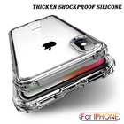 Роскошный противоударный прозрачный силиконовый чехол для iPhone 11 Pro Max XR X XS, мягкий чехол для телефона iphone 6 7 8 Plus 12, задняя крышка