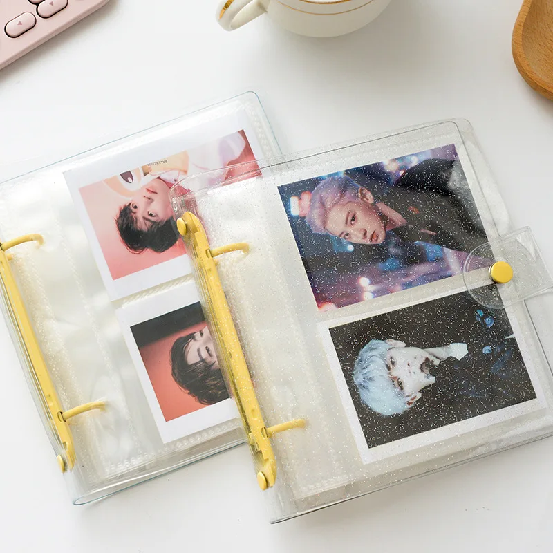 

3 Inch Photocard Holder DIY Binder Photocards Idol Photo Album Polaroid Collect Book 100 Pocket Kpop Binder Scrapbook Card Album