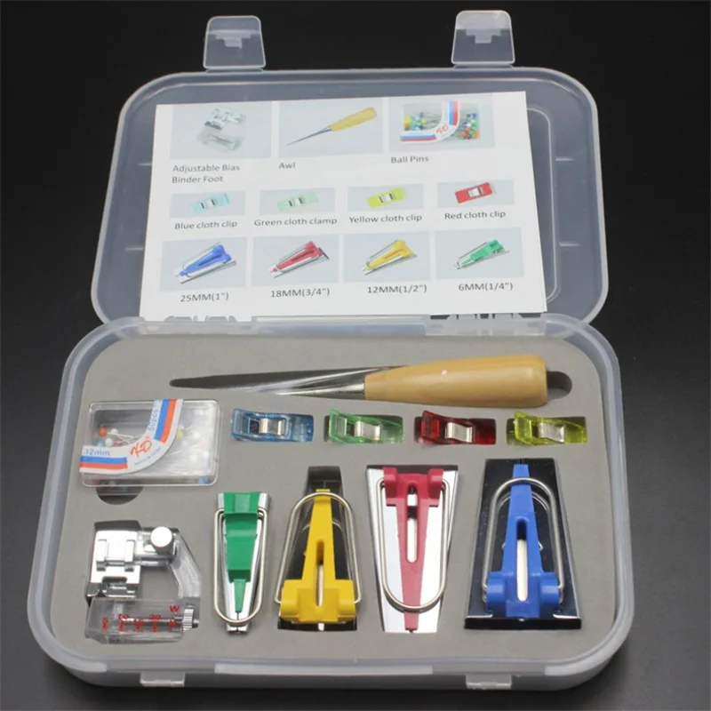 

Machine Tools Binding Sew Multifunction Sewing Bias Tape Maker Set DIY Patchwork Quilting Tool
