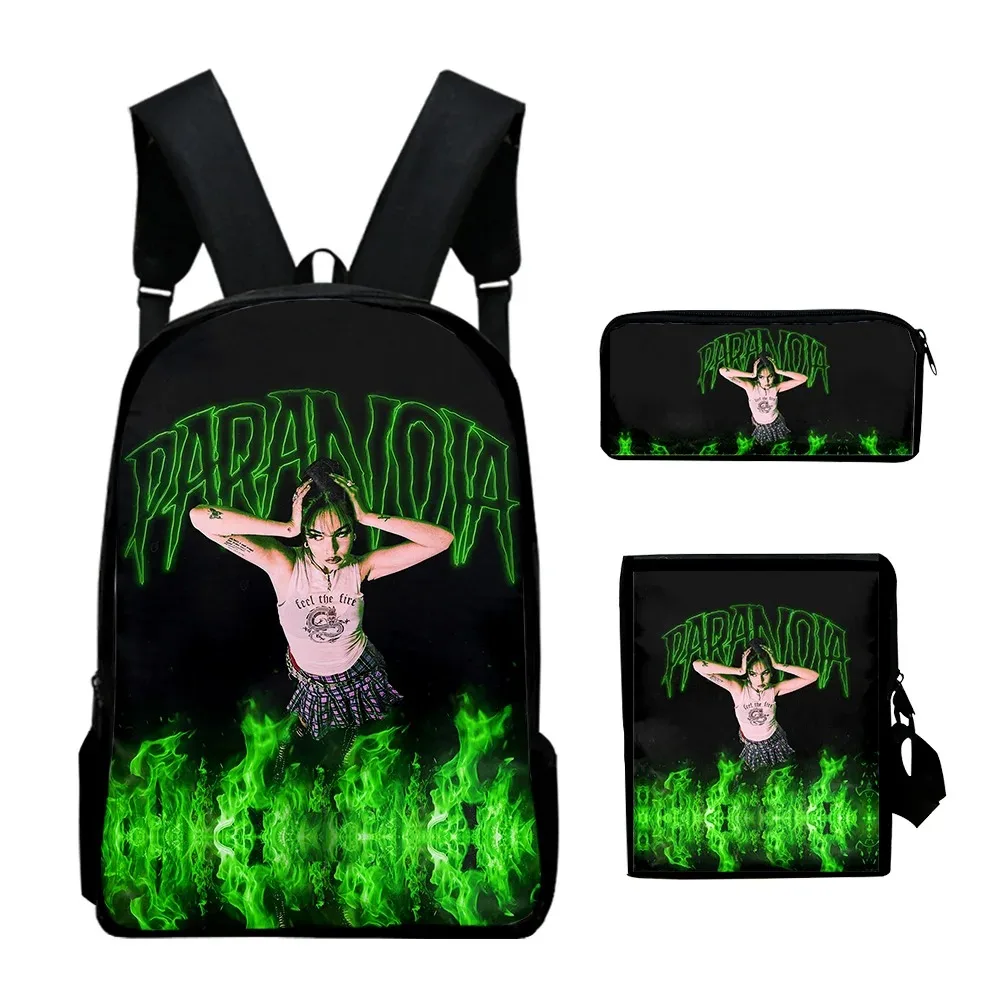 Школьный рюкзак с 3D-принтом Мэгги Линдеманн для ноутбука сумка на плечо наклоном