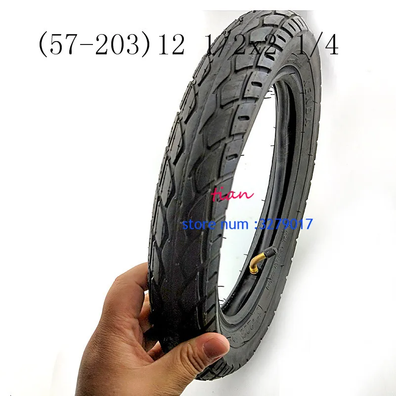 

(57-203)12 1/2x2 1/4 Tire Tube Tube 12x2.125 trye fits Many Gas Electric Scooters e-Bike folding Bike bicycle child's bicycle
