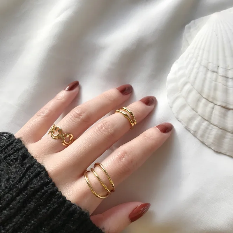 

925 Sterling Silver Fashion Retro Irregular Ladies Ring Jewelry Wedding Birthday Gift