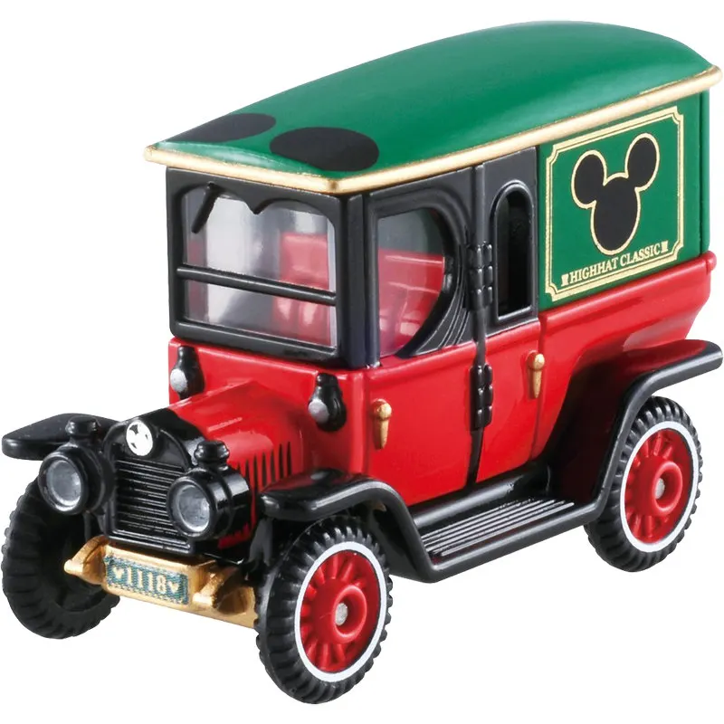 Фото Оригинальная модель TAKARA TOMY Dream Tomica Disney DM-01 Микки Маус High Hat Classic Roadster 1/64, коллекционная модель автомобиля из литого сплава, масштаб 1:64 №1