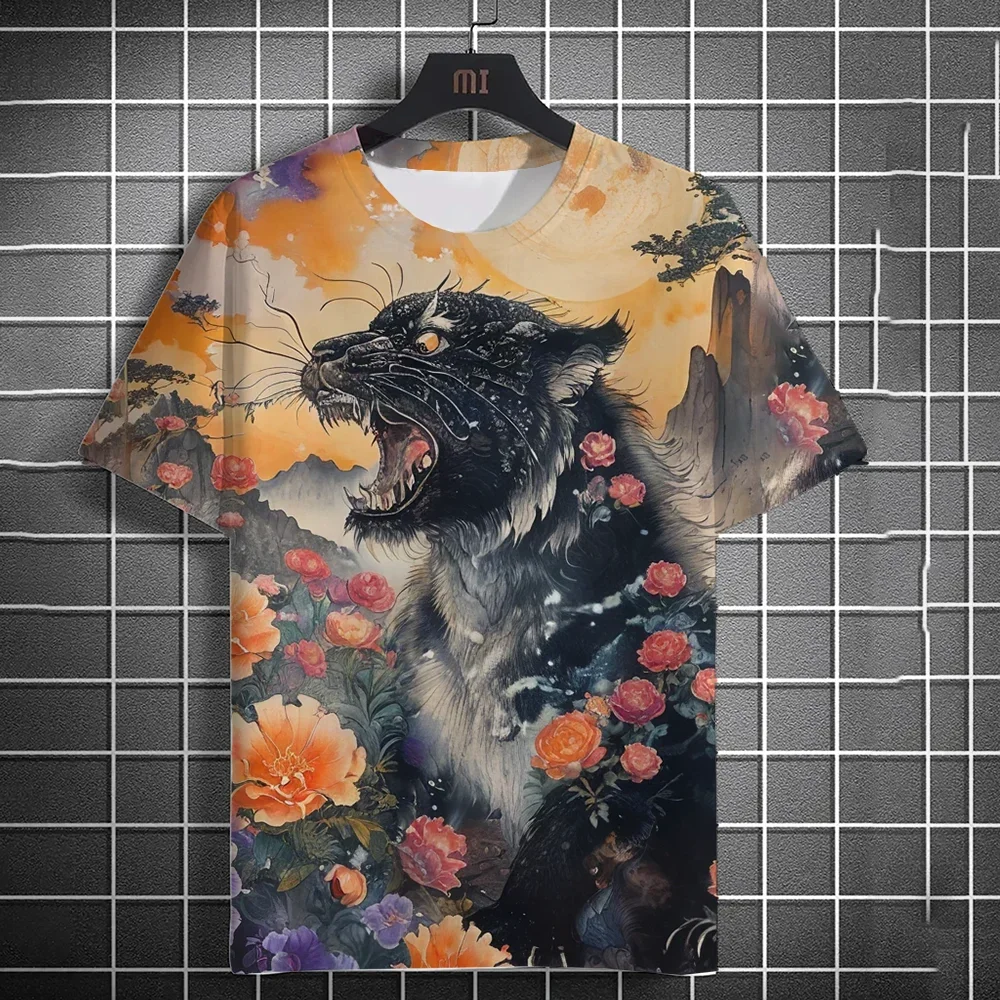 3D мужская быстросохнущая спортивная футболка с коротким рукавом повседневная