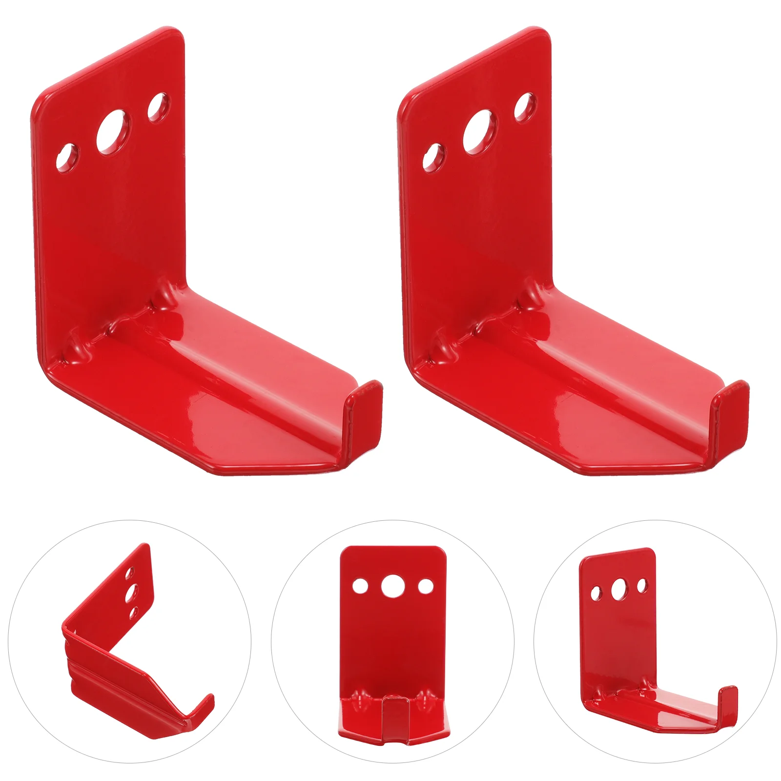 

4 Pcs Household Fire Extinguisher Bracket Extinguishers Mount Home Iron Wall Hook