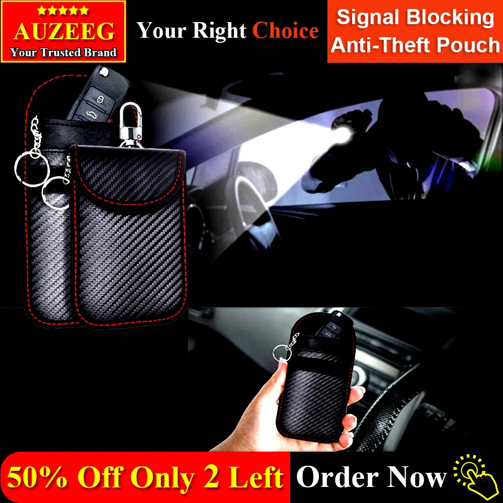 

Car Key Case Bag Car Security Protection Pouch With Car RFID Signal Blocking, Anti-Theft Pouch, Anti-Hacking Case Blocker
