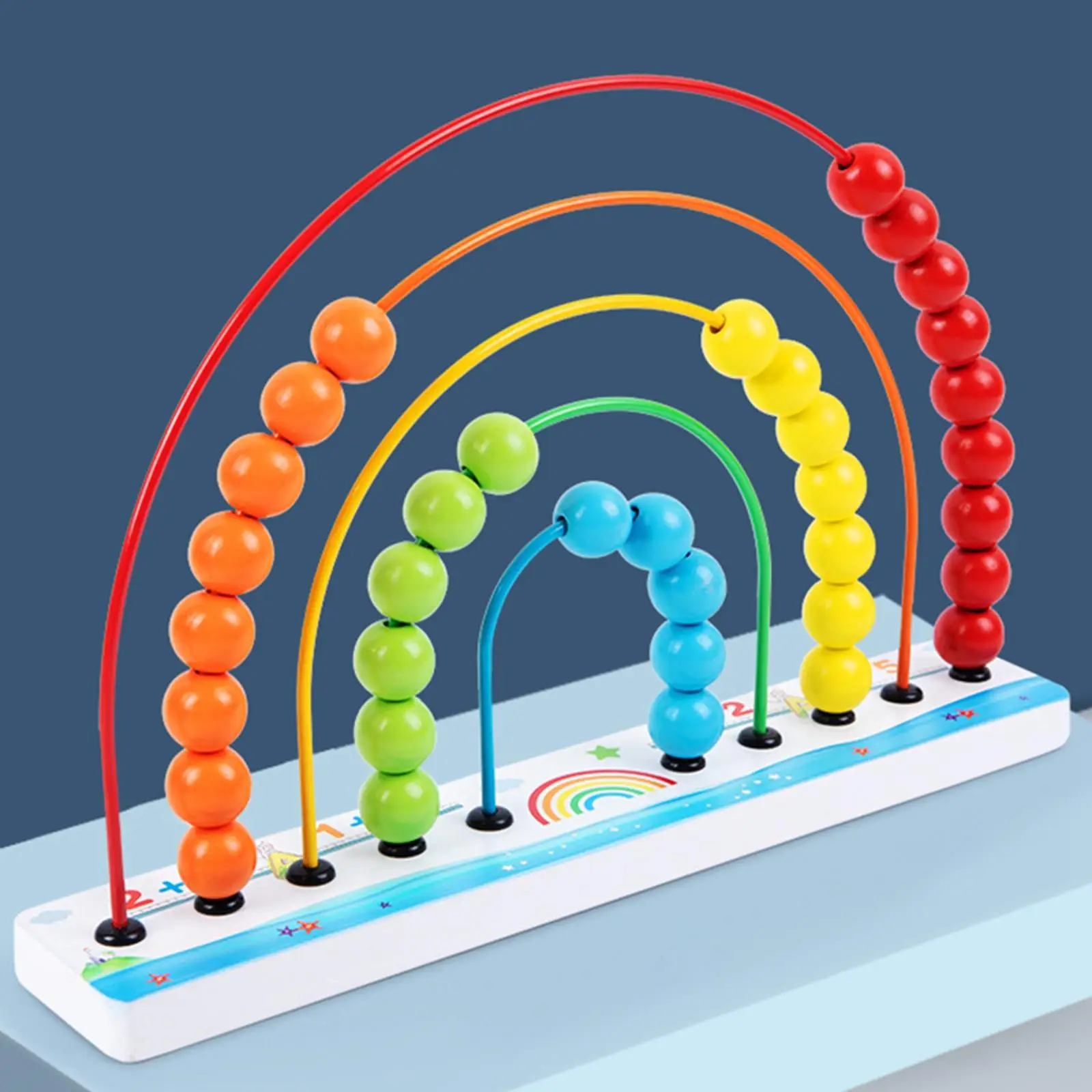 

Wooden Abacus Toys Math Learning Tool Early Learning Toy Educational Counting Toys Montessori Toy for Girls Boys Holiday Gifts