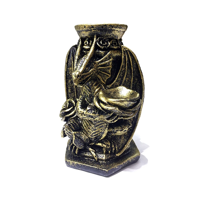 

1pc Resin Crystal Ball Stand Base Dragon And Rose-shaped Healing Statue Home Living Room Decorative Artwork Ornament Gift