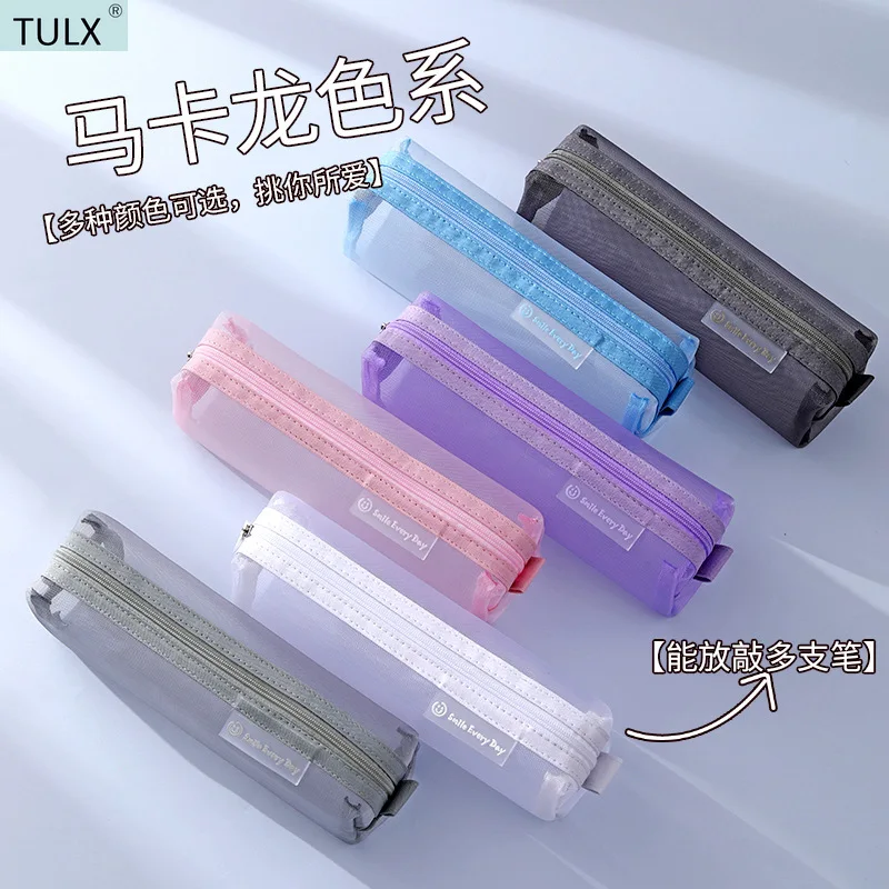 

Прозрачный чехол для карандаша TULX, милый чехол для карандашей, милые канцелярские принадлежности, чехол для карандашей, школьные принадлеж...