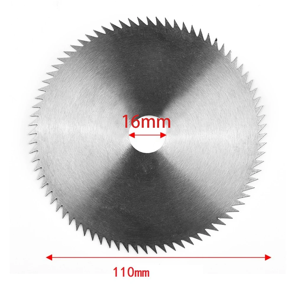 

Manganese Steel Circular Saw Blade 110mm 75 Teeth Fit Craftsmen Jewelers Technicians Cut Wood Plastic Power Tool Cutting Disc