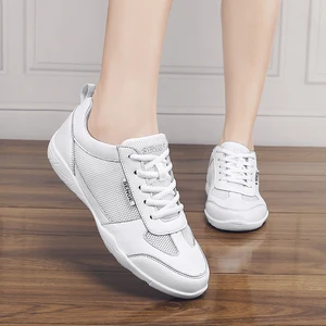 New Arrival Adult Dance Sneakers Women's White Jazz/Square Dance Shoes Competitive Aerobics Shoes Fi in USA (United States)