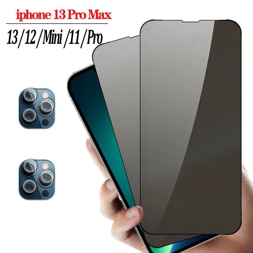 

Anti-Spy Glass For Iphone13 Pro Max Accessories Smartphone Tempered Glass Iphone 13 12 11 Pro Max 9H Hard Privacy Screen Protector iPhone 13Mini Prevent Peeping Safety Protective Glasses Iphone 13 Pro Max,Pelicula