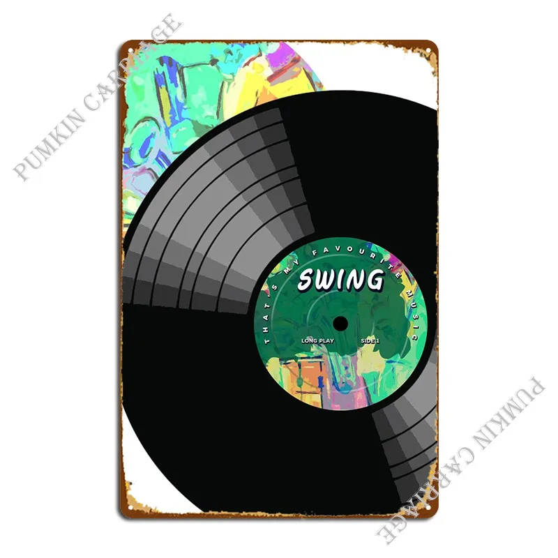 

Vinyl Records Swing Metal Signs Party Wall Decor Wall Cave Wall Decor Tin Sign Poster