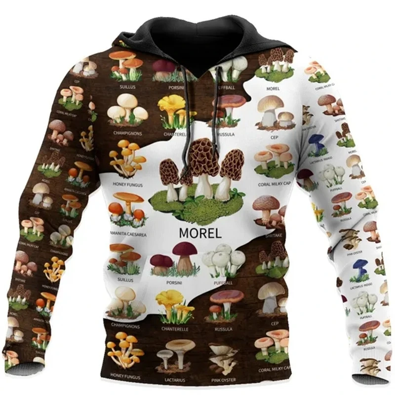 Свитшот с 3D рисунком грибов
