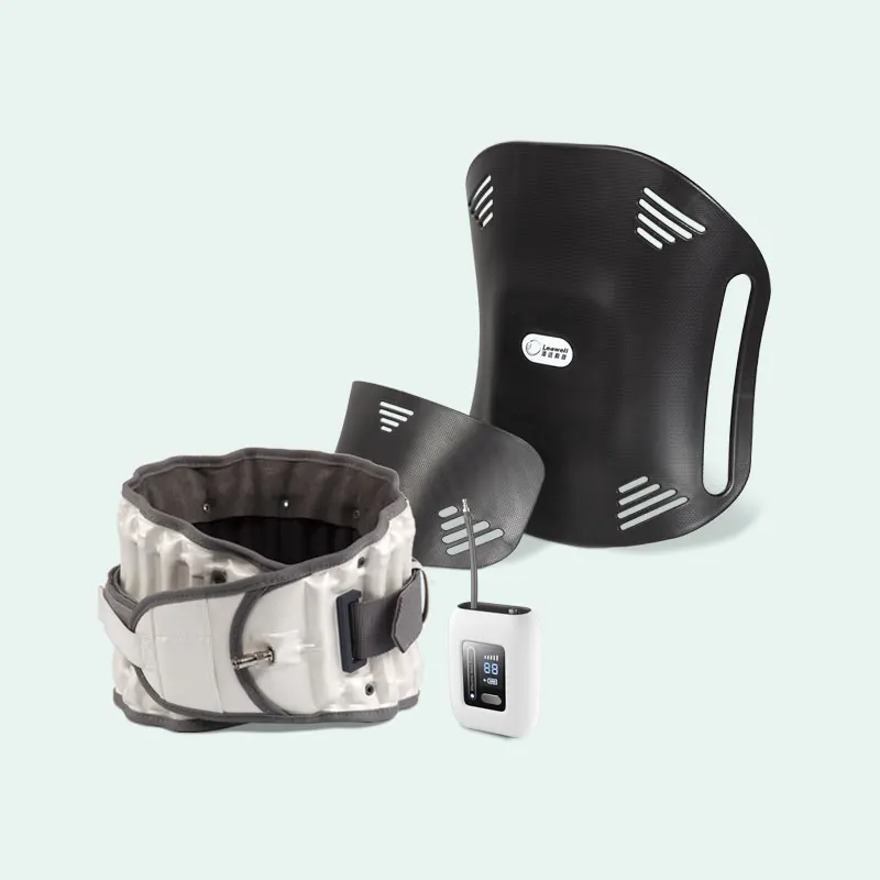 

lumbar traction belt waist support belt Lumbar orthopedic belt with manul and Electric air pump