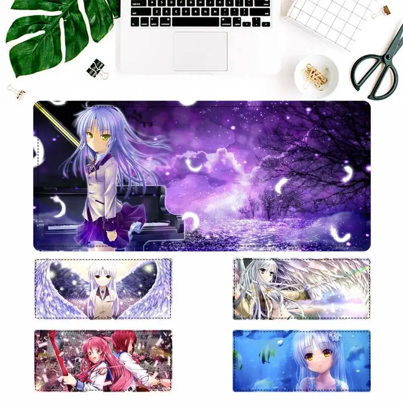 

900x400mm Angel Beats Large Mouse Pad Big Gaming Lock Edge Mousepad Modern Laptop Notebook Rubber XL XXL Game Speed Playmat