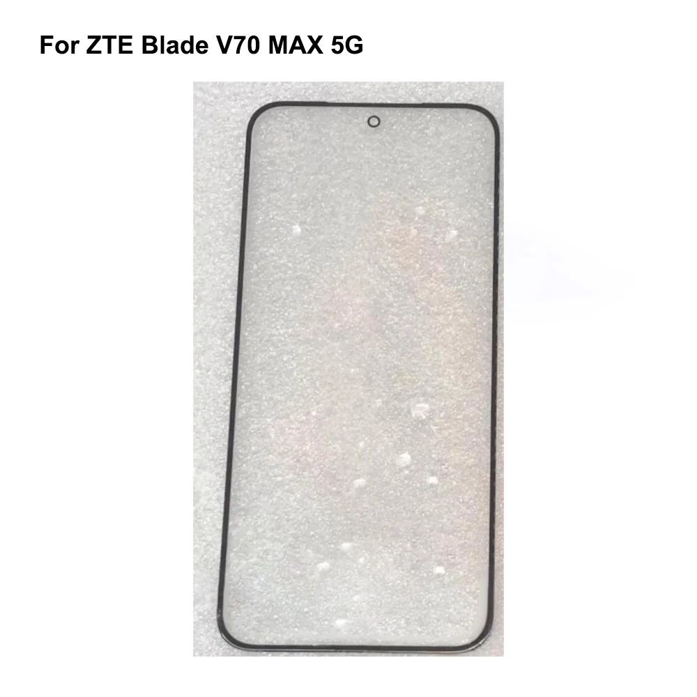 Фото Для ZTE Blade V70 MAX 5G переднее стекло ЖК-дисплея, сенсорный экран, сенсорная панель V70 MAX 5G, внешнее стекло экрана без гибкого экрана №1