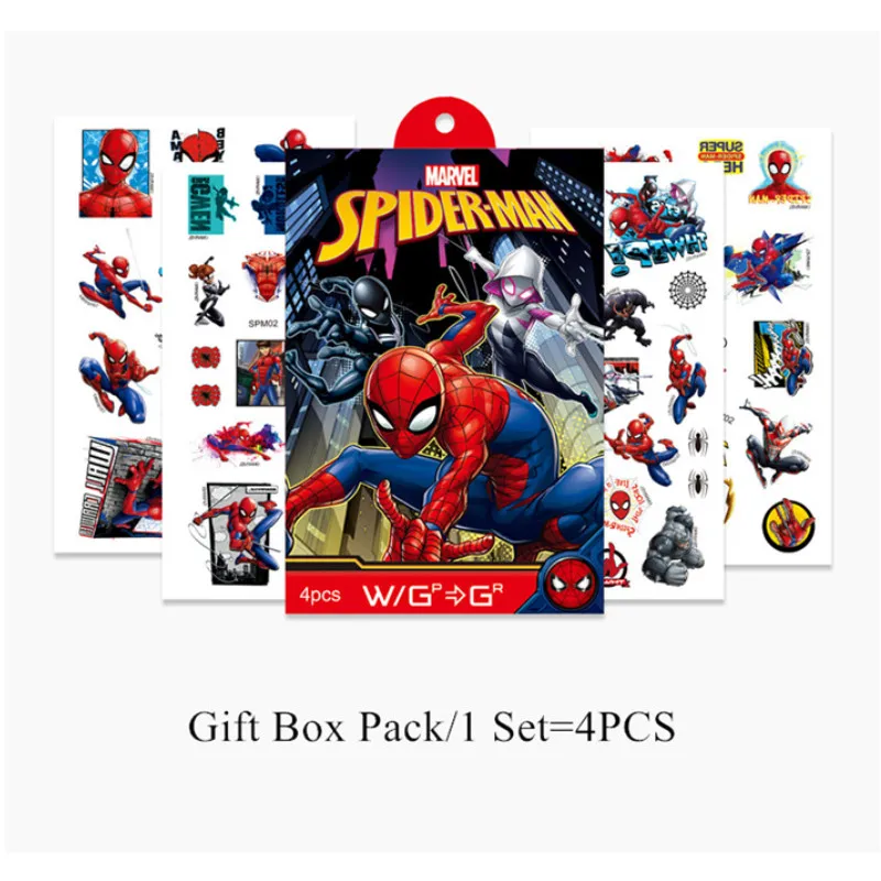 

Disney Kids Temporary Tattoo Stickers Spiderman Body Art Waterproof Tattoo Stickers Boy